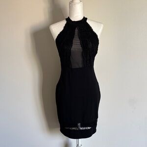G by Guess Elegant Black Backless Dress